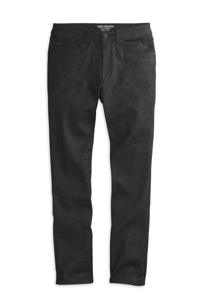 Black Wash | Front view of Silver Straight Leg Jeans in Black Wash