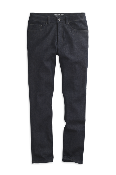 Dark Indigo | Front view of Silver Straight Leg Jeans in Dark Indigo