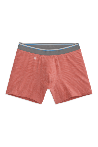 Front view of AIRKNITx Boxer Brief in Copacabana Heather