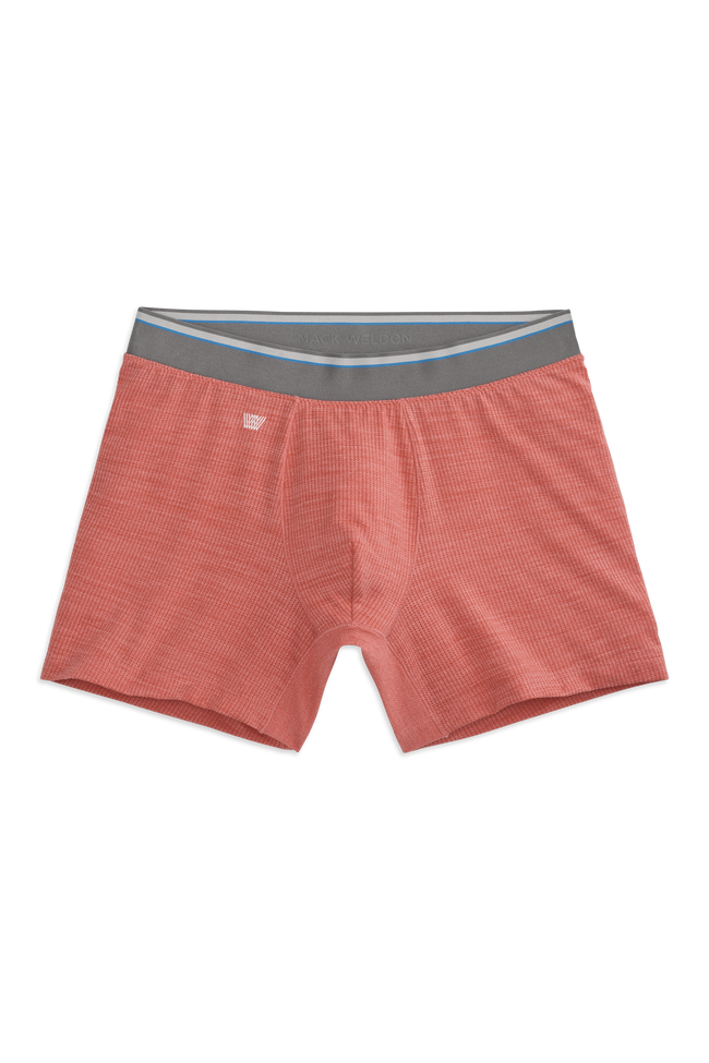 Front view of AIRKNITx Boxer Brief in Copacabana Heather
