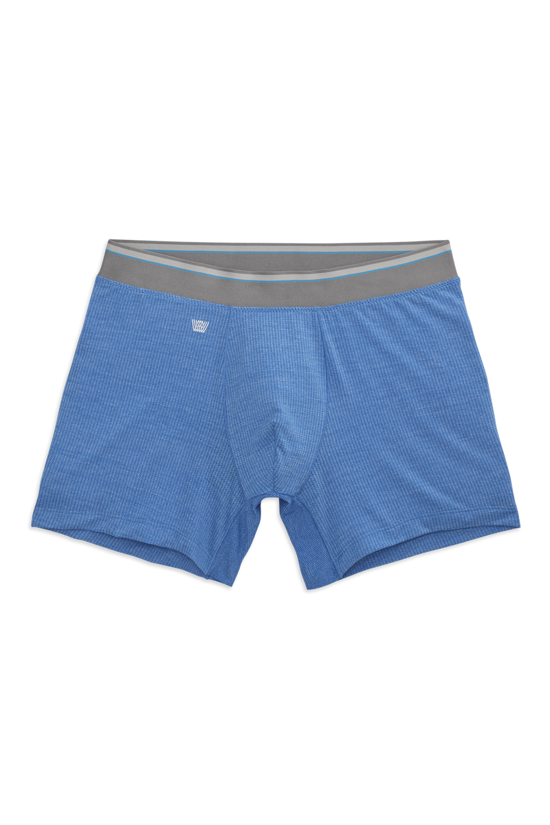 AIRKNITˣ Boxer Brief Pulse Blue Heather – Mack Weldon