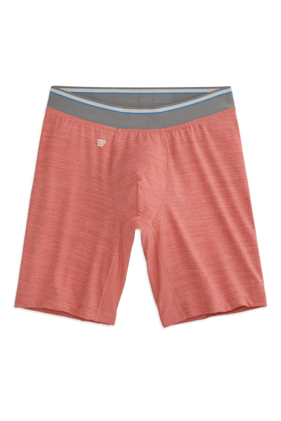 Front view of AIRKNITx 8" Boxer Brief in Copacabana Heather