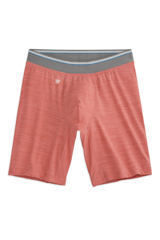 Front view of AIRKNITx 8" Boxer Brief in Copacabana Heather