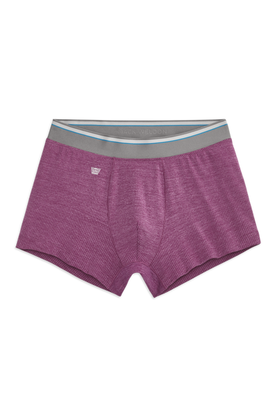 Front View of AIRKNITx Trunk in Rum Raisin Heather