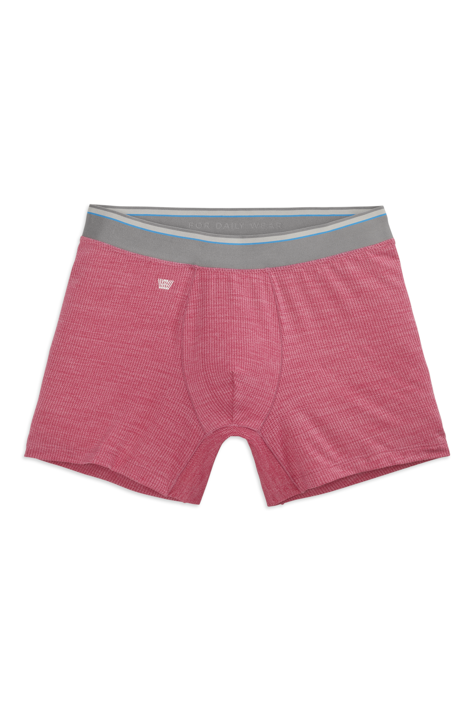 Rum Punch Heather | Front view of AIRKNITx Boxer Brief in Rum Punch Heather