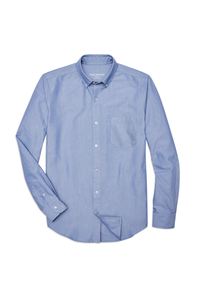 Blue Yonder | Front view of Oxford Shirt in Blue Yonder