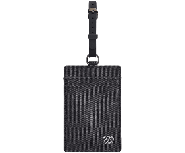 Black Sky | Front view of Black Sky Ion Luggage Tag
