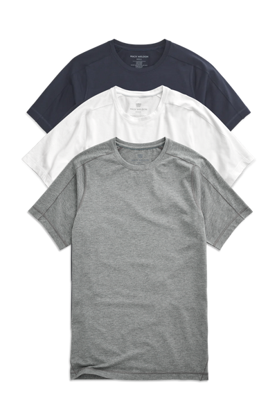 Front view of 18-Hour Jersey Crew Neck Undershirt in Classics