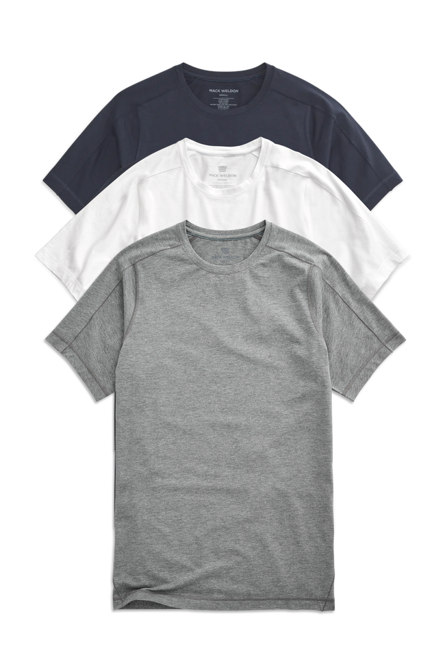 Front view of 18-Hour Jersey Crew Neck Undershirt in Classics