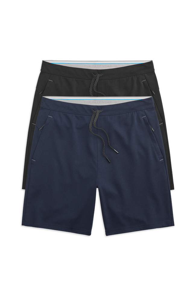 Front view of 2-Pack Atlas Short Total Eclipse / True Black