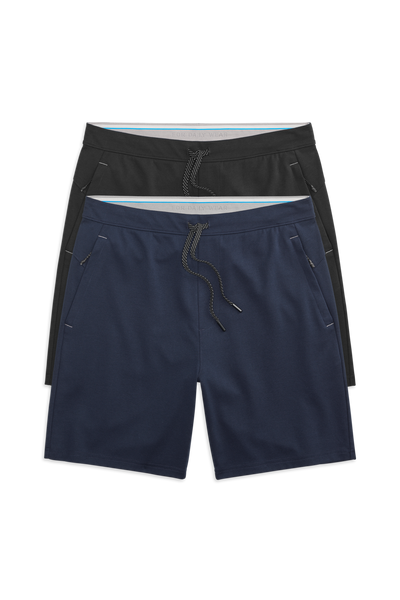 Front view of 2-Pack Atlas Short Total Eclipse / True Black