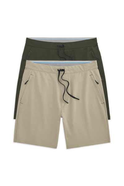 Front view of 2-Pack Atlas Short Shiitake / Dark Forest