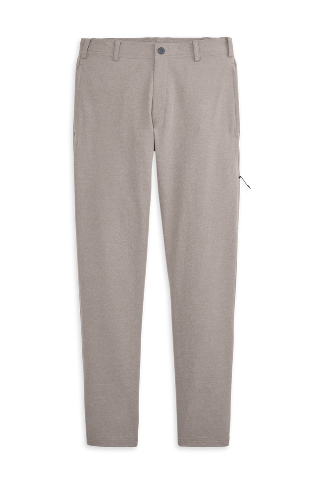 Walnut Heather | Front view of Radius Flex Jogger in Walnut Heather