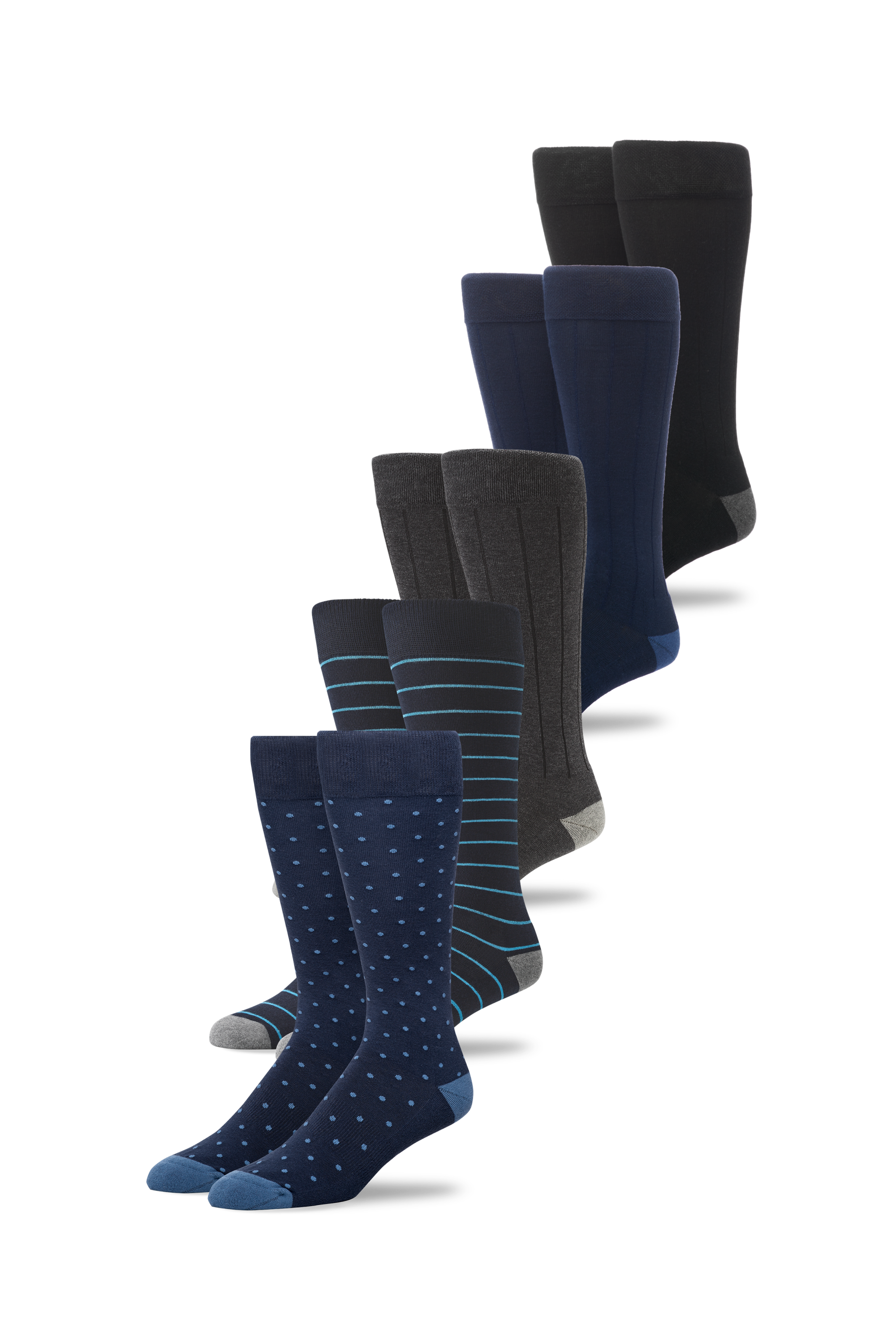mens ankle length dress socks Dress Socks Size 14 to 17 (3-Pack) for Tall Men in Pack A