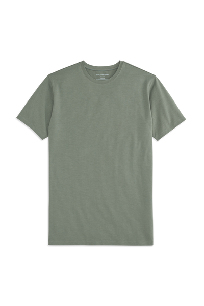 Front view of Silver Crew Neck Shirt in Cactus