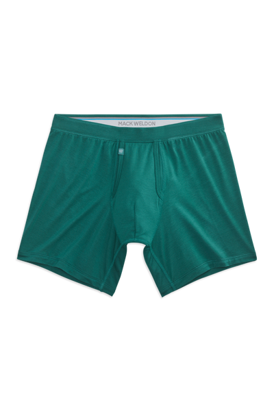Front view of Silver HD Boxer Brief in Forest Biome