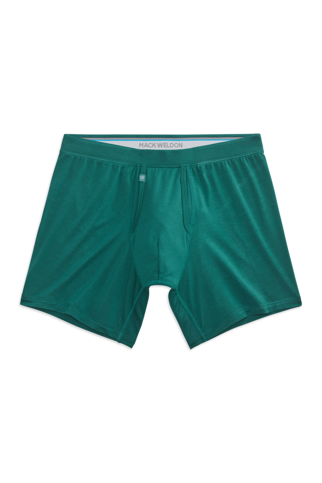 Front view of Silver HD Boxer Brief in Forest Biome