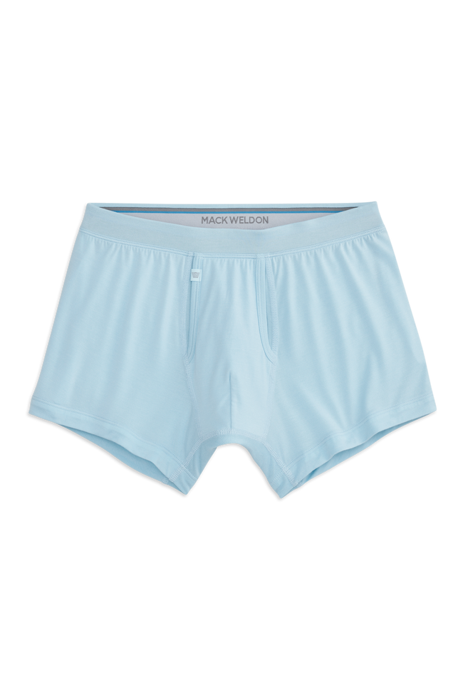 Front view of Silver HD Trunk in Crystal Blue