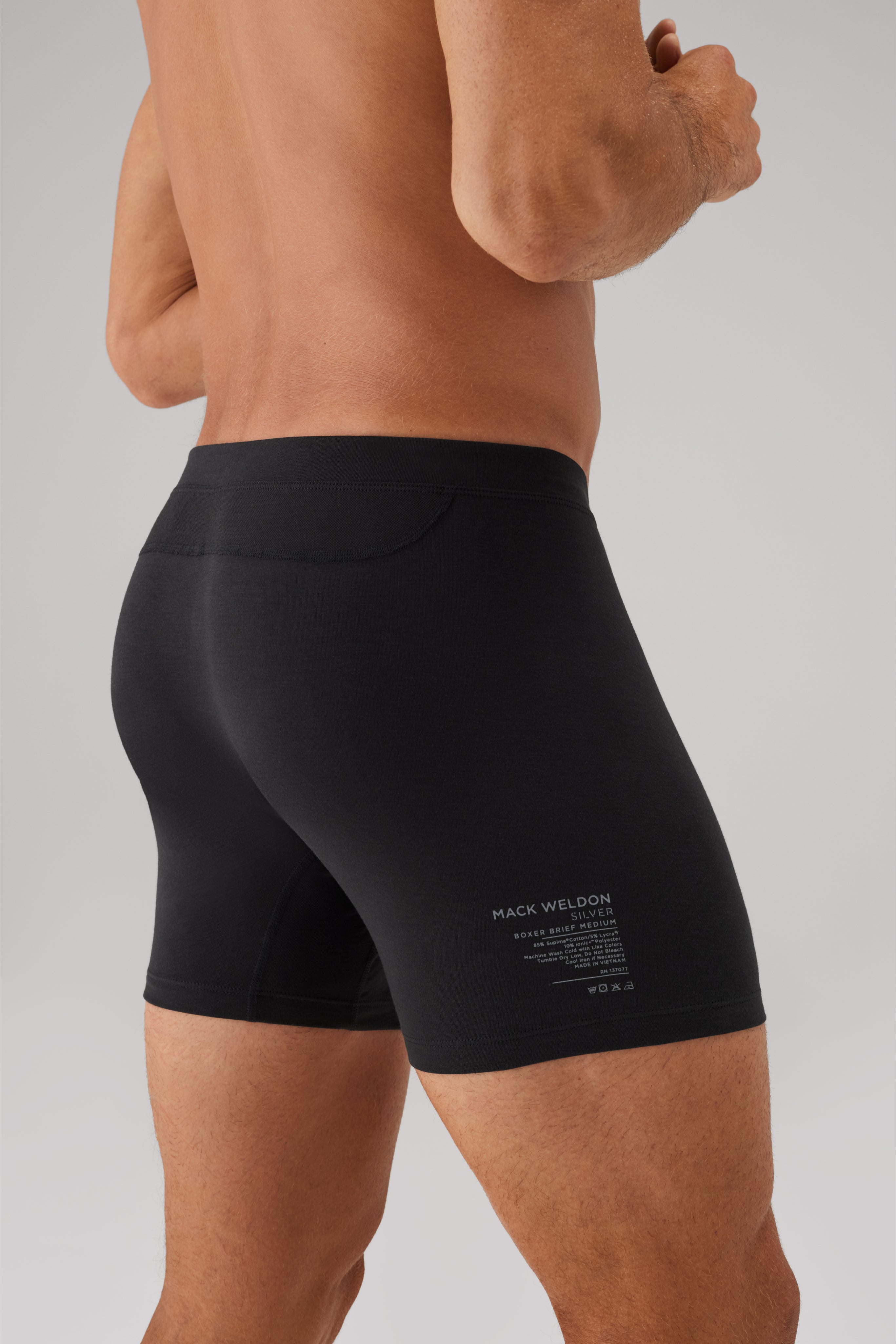 3-Pack SILVER Boxer Briefs Classic Combo