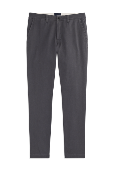 Front view of Stretch Twill Chino Slim Fit in Asphalt