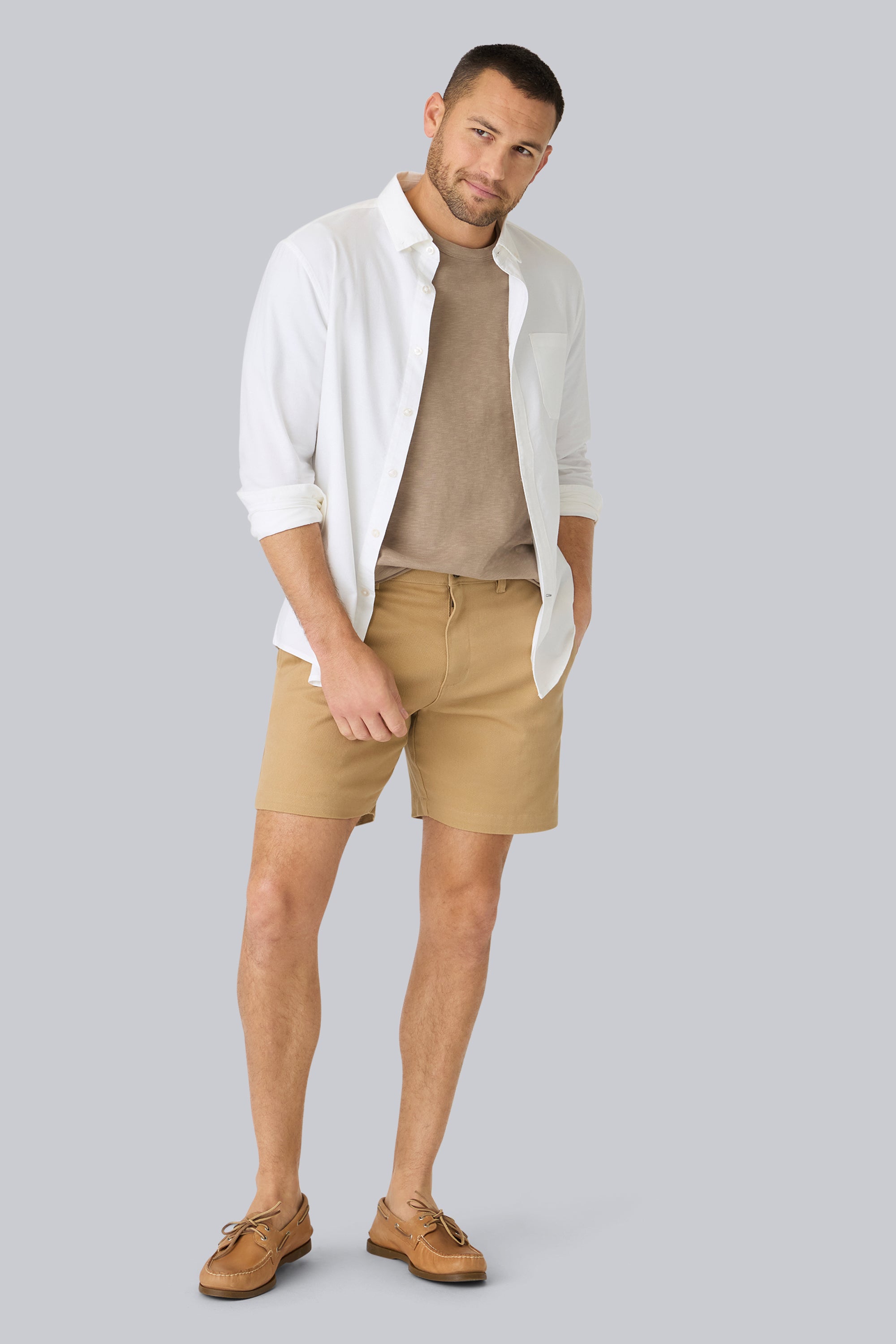 Stretch Twill Chino Shorts 7