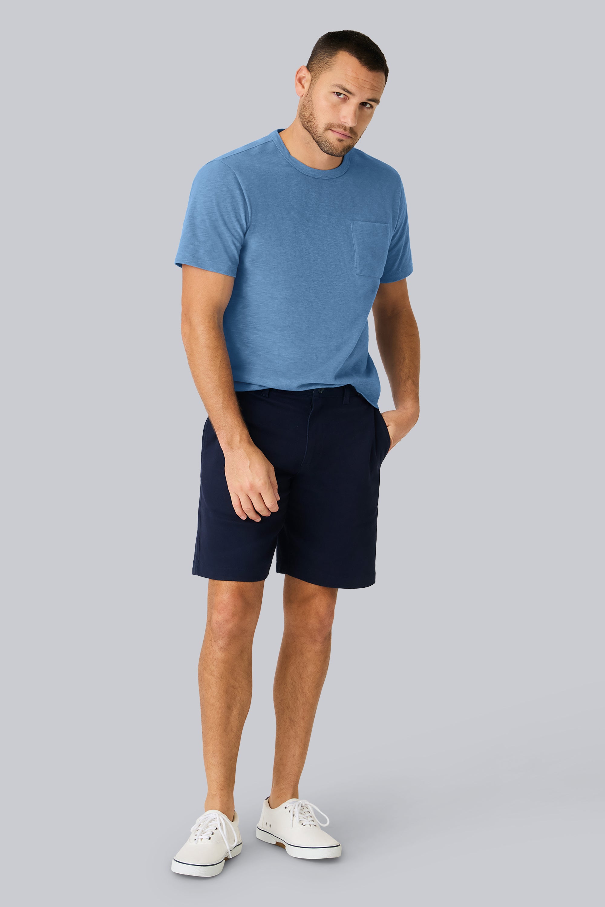 リンコン NEOPLANE CLASSIC SHORT PANTS (2mm) Stretch Twill Drawstring Chino Shorts | Mack Weldon