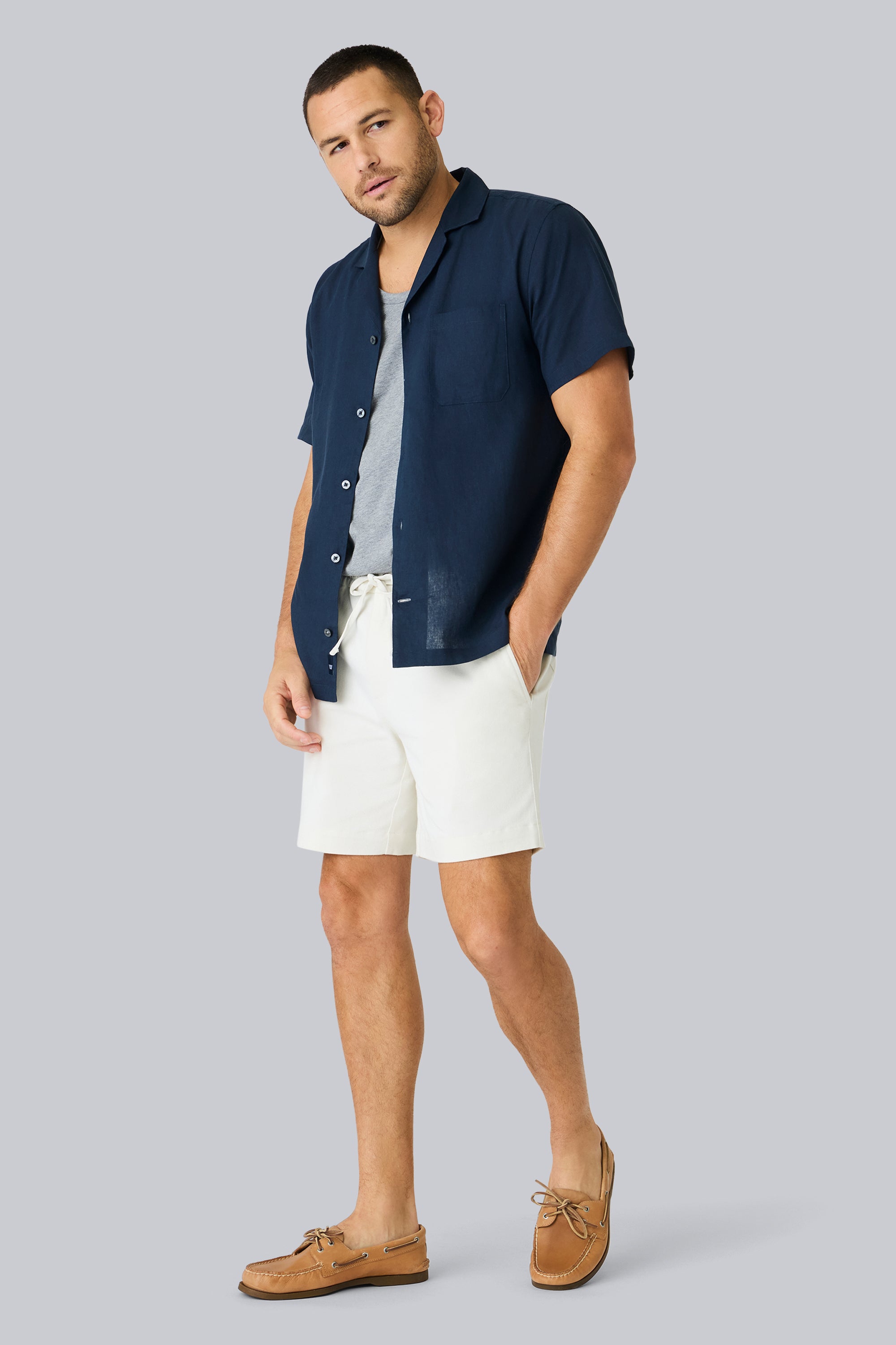 Stretch Twill Drawstring Chino Shorts | Mack Weldon