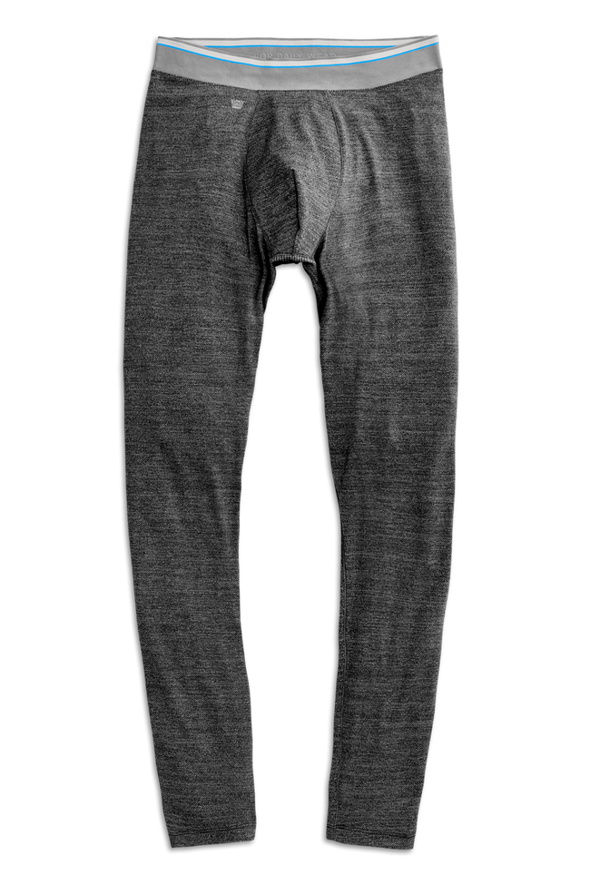 Charcoal Heather | Front view of AIRKNITx Performance Tights in Charcoal Heather