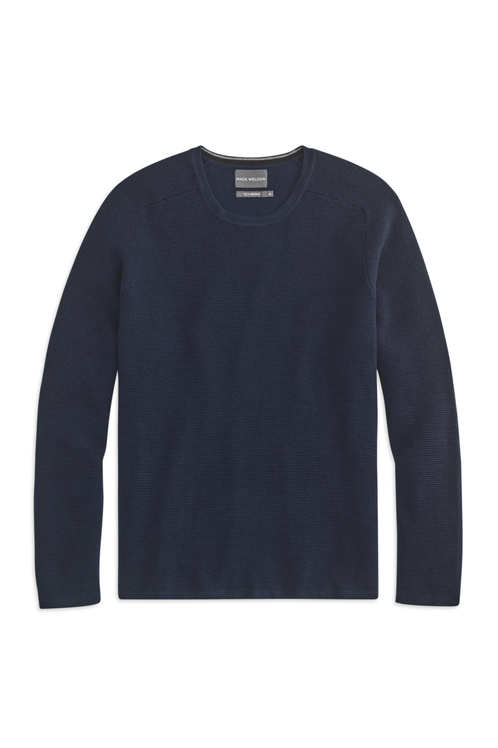 Mack Weldon Tech Merino Waffle Crew | Textured Merino Wool Sweater