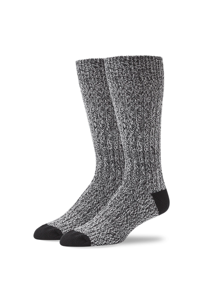 Coal Marl | Front view of Tech Boot Sock in Coal Marl