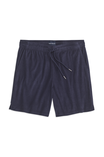 Front view of Terry Cloth Short in Night Sky