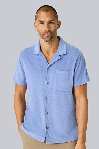 Linen Camp Shirt in Desert spring