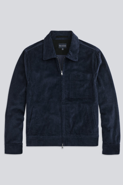 Corduroy Zip Jacket in Night Sky