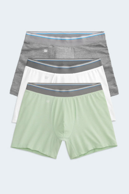 3 pack laydown of airknitx boxer briefs