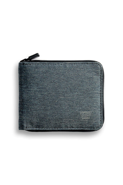 Front view of Ion Wallet in Storm Heather