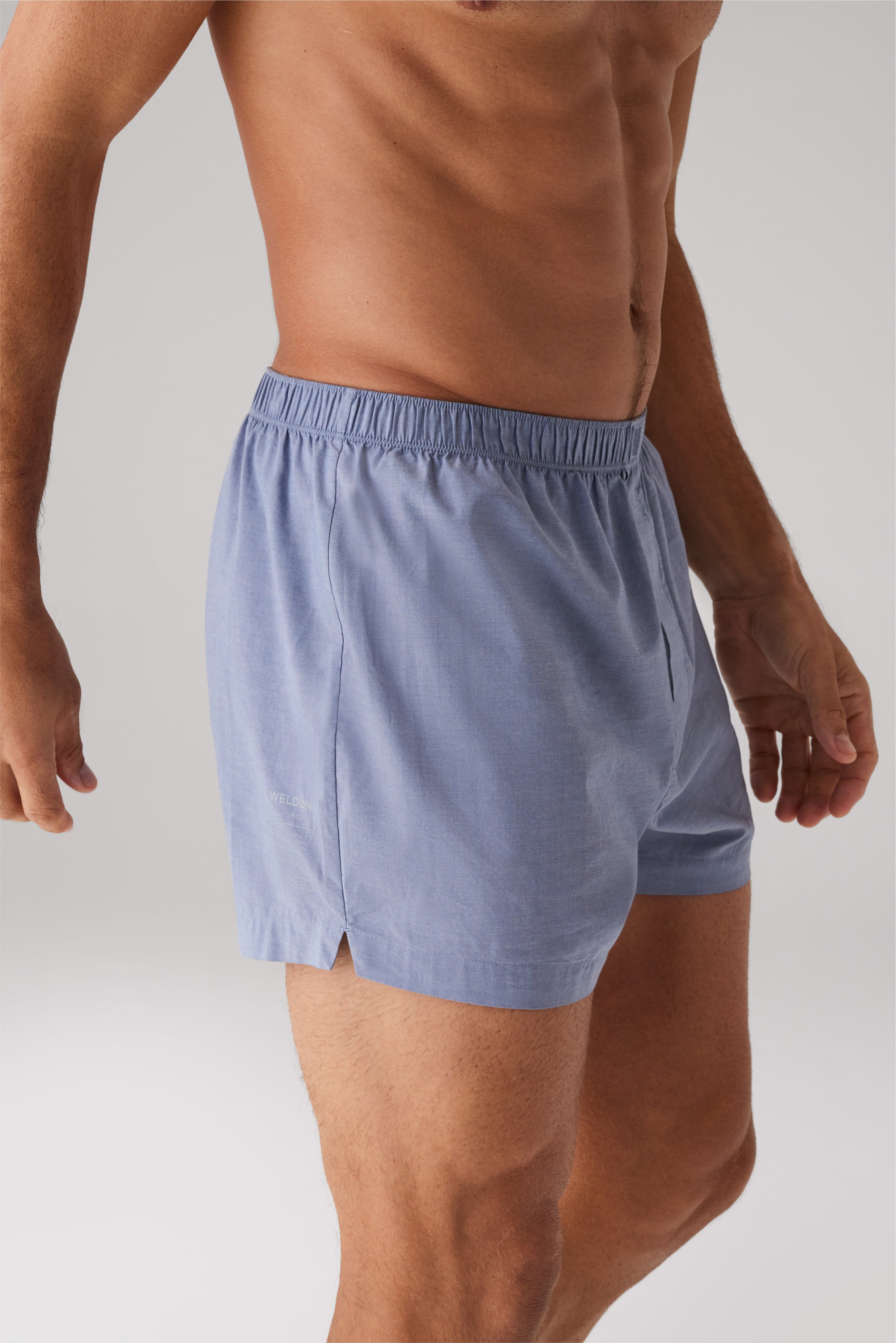 Blue 4 pack Woven Pure Cotton Boxers