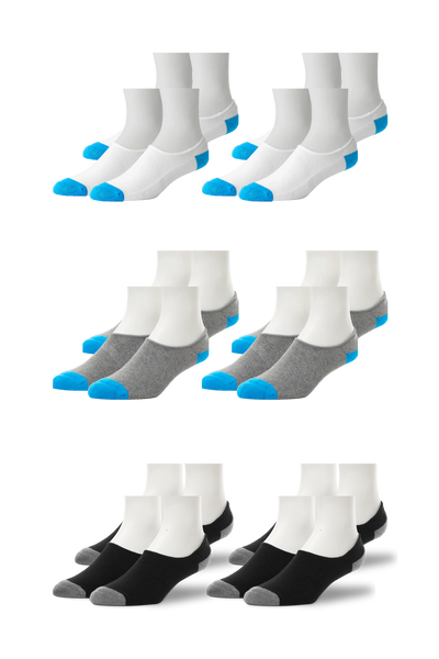 The Classics | Front view of Everyday No Show Socks in The Classics 