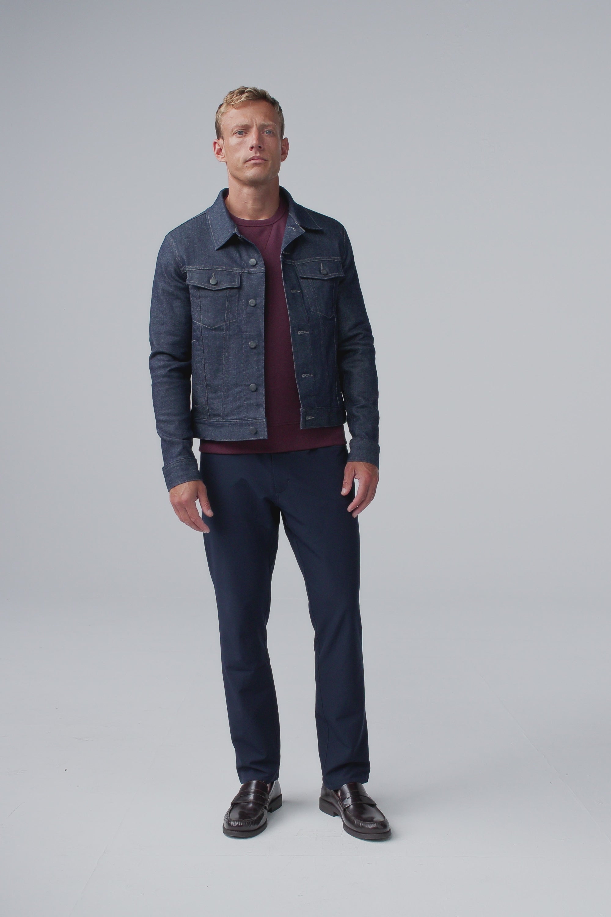 Mack Weldon SILVER Denim Jacket | Odor-Resistant Classic Layer