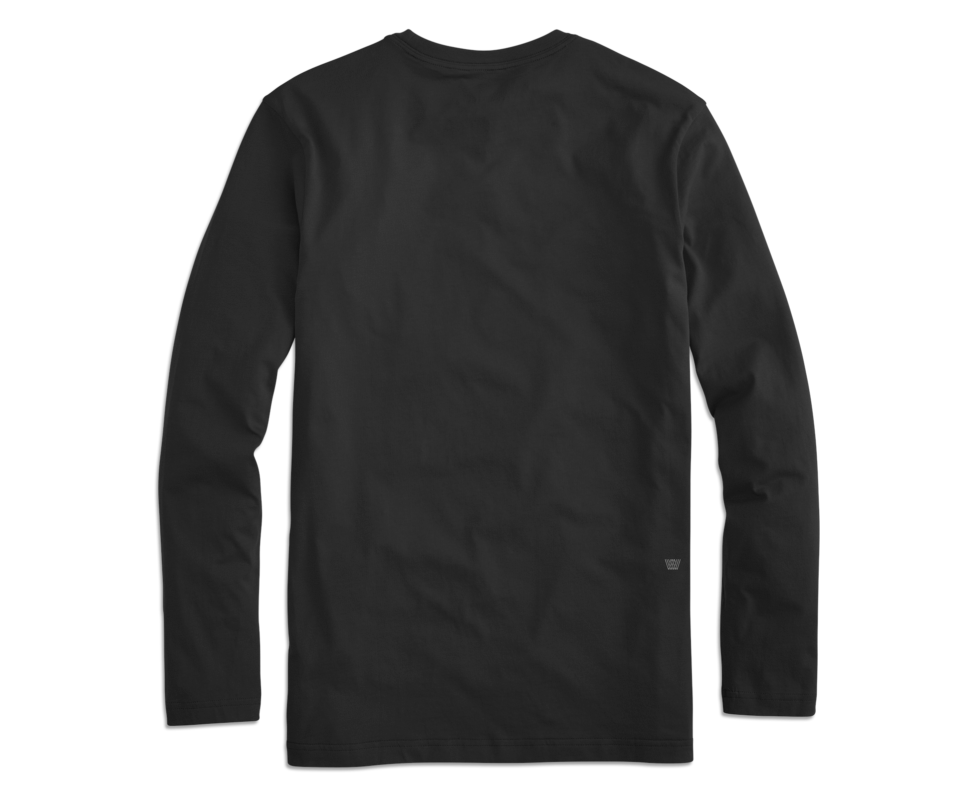  Other Stories textured low back long sleeve top in black