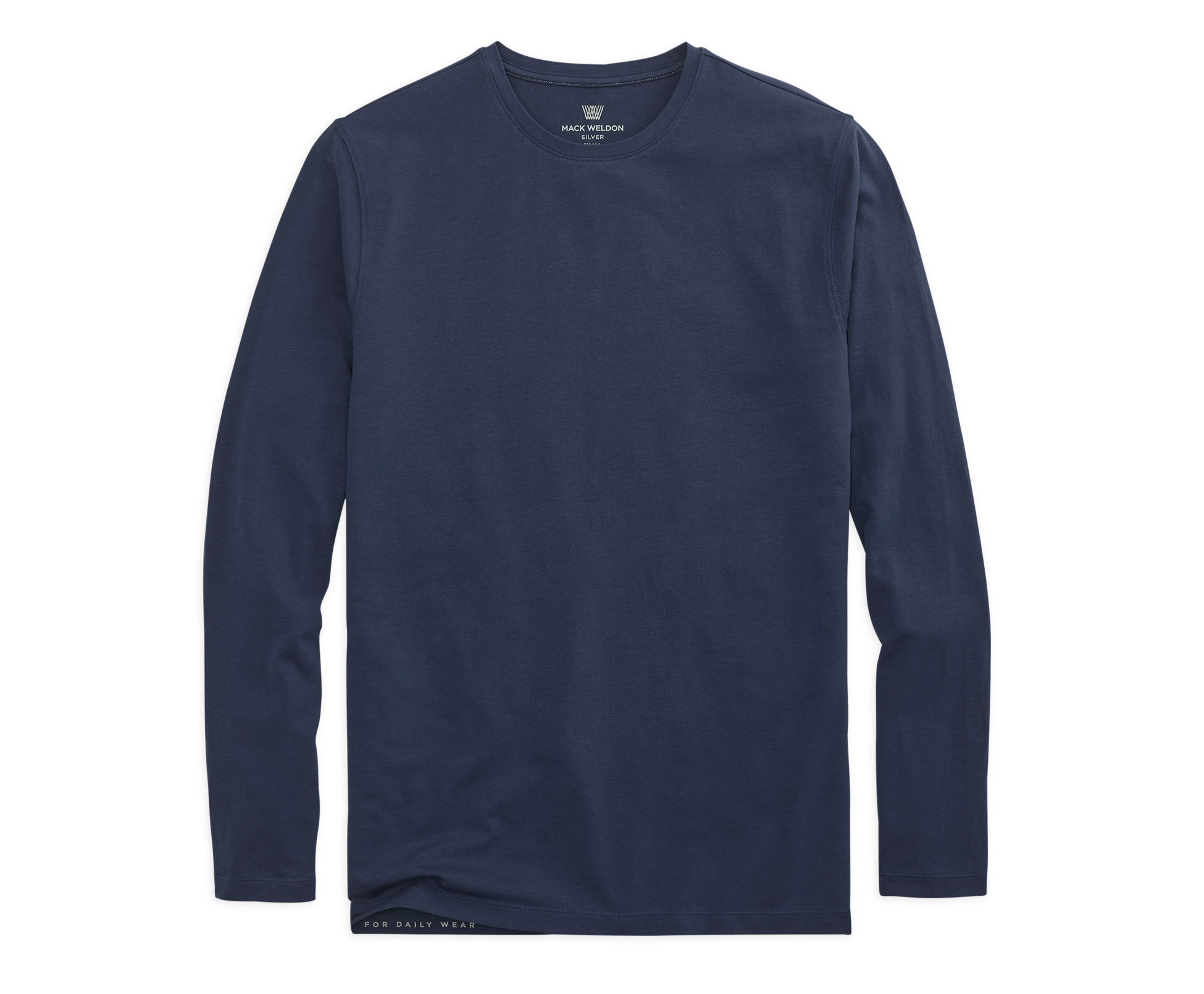 SILVER Long Sleeve T Shirt True Navy