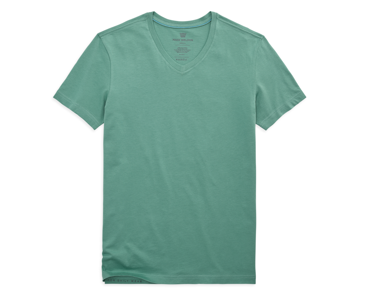 Pima V-Neck T-Shirt Spearmint – Mack Weldon