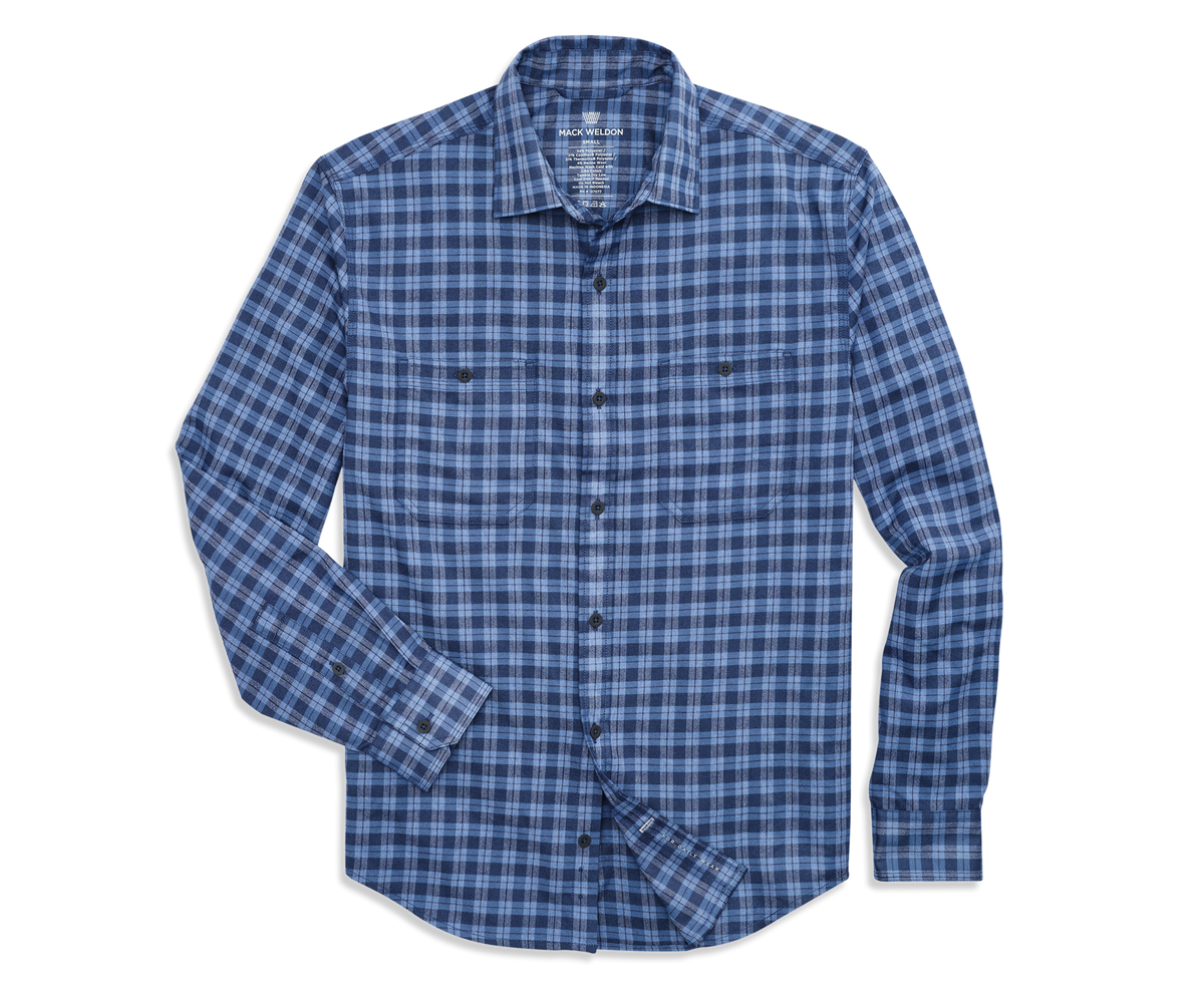 WARMKNIT Flannel Shirt Gulfstream Heather Fireside Plaid – Mack Weldon