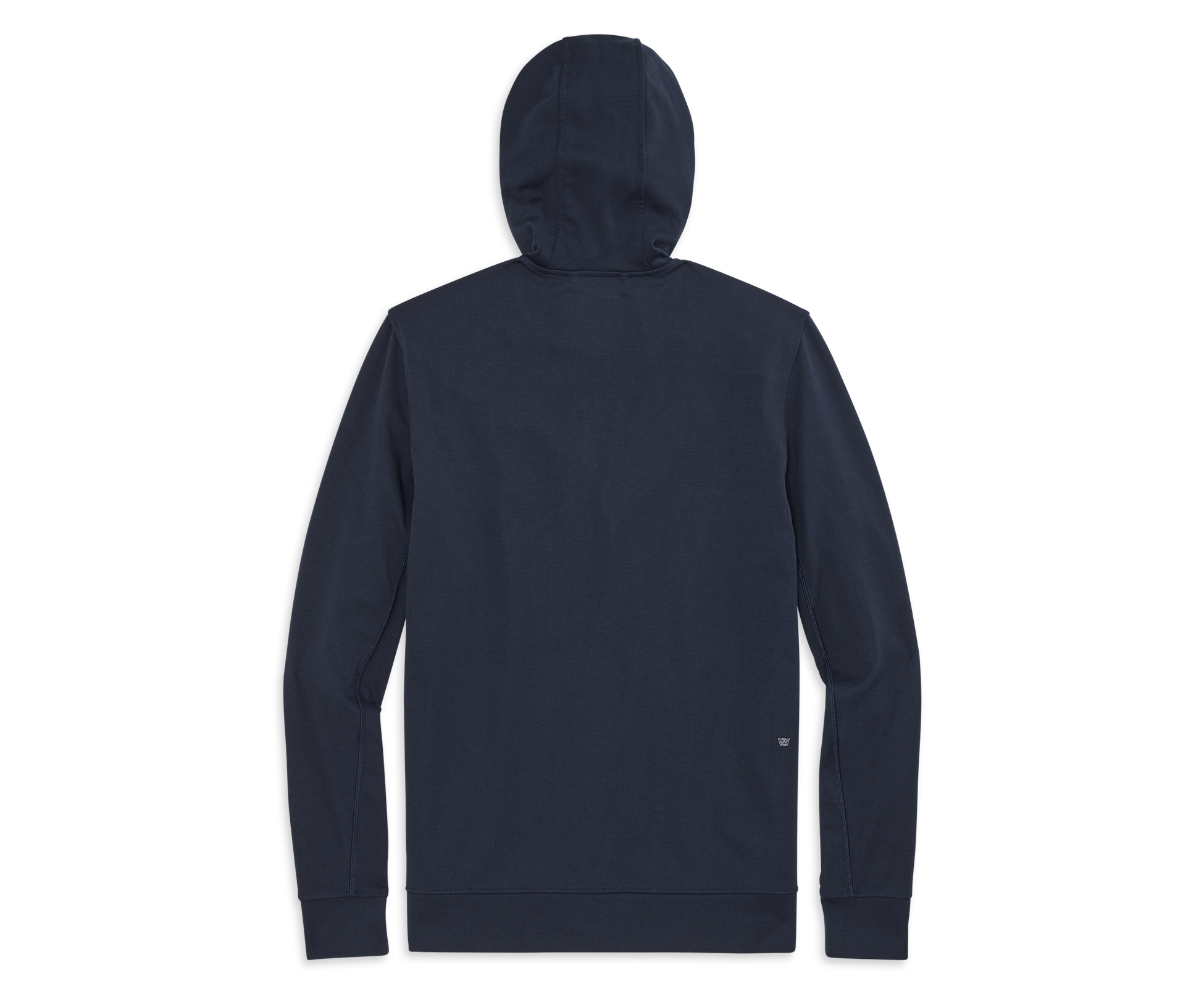Navy Blue Full-Zip Hooded Sweatshirt