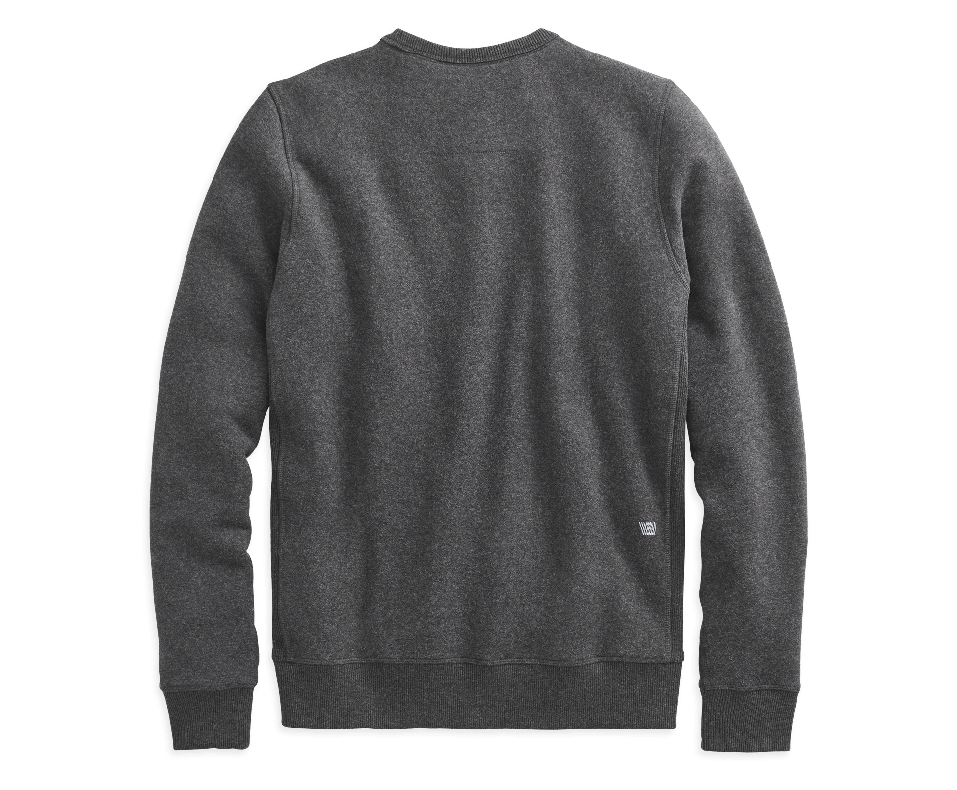 Heather Dark Grey Cotton Crew Neck Sweater