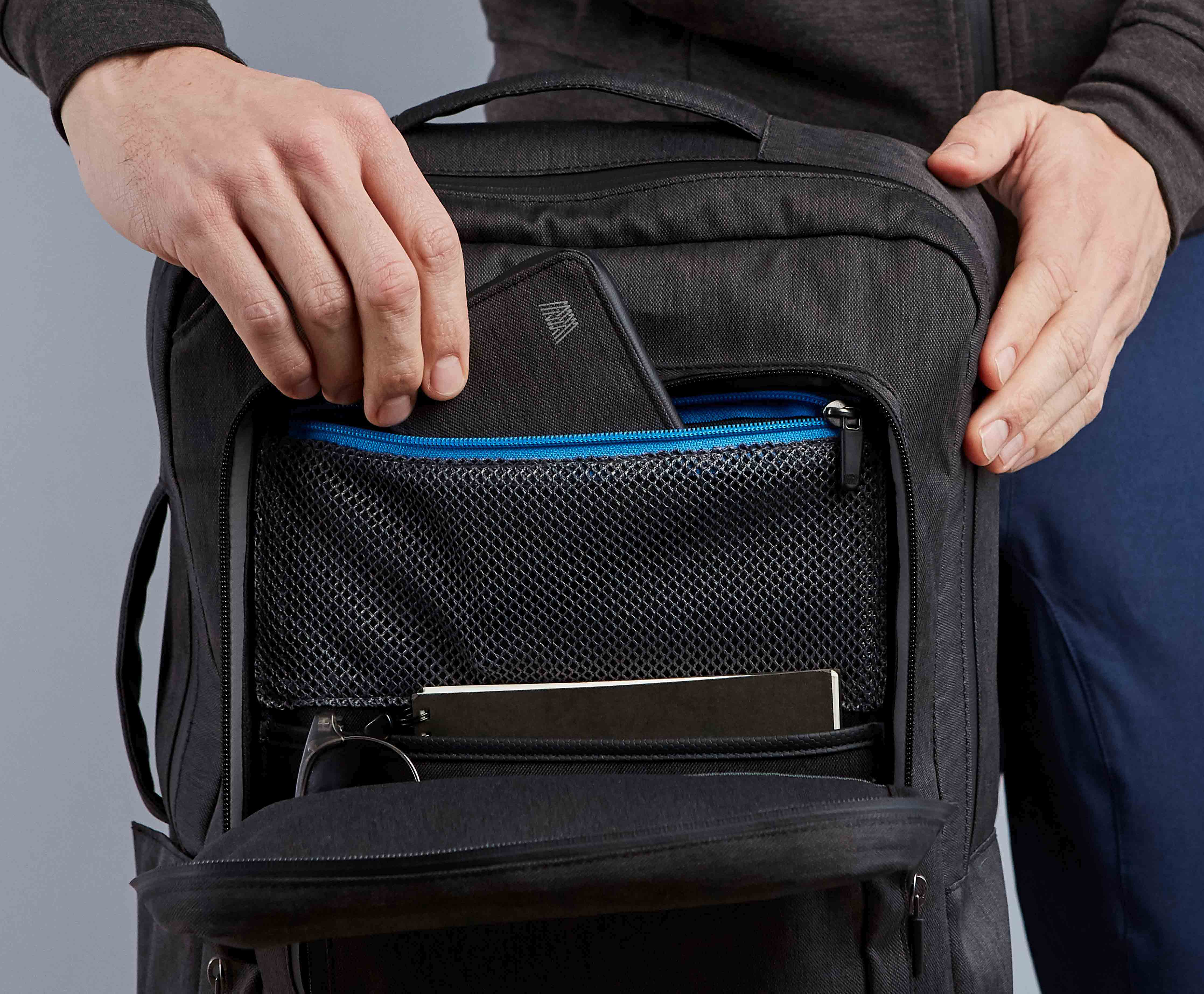 Convertible Laptop Backpack | Carryon Crossbody Satchel | Bukbagz | Zoomlite