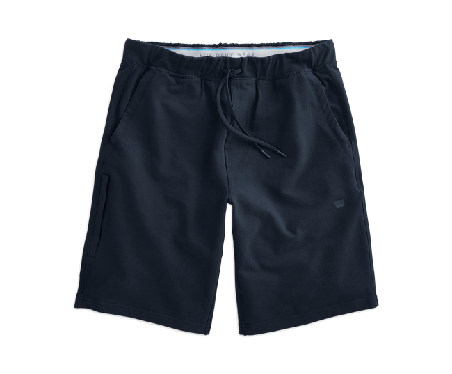 Total Eclipse Blue | Front view of Ace Sweatshort in Total Eclipse Blue