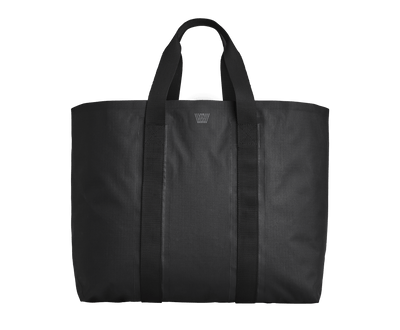 True Black | front-facing view of bonded tote bag