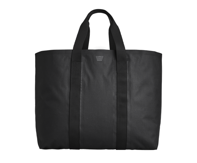 True Black | front-facing view of bonded tote bag