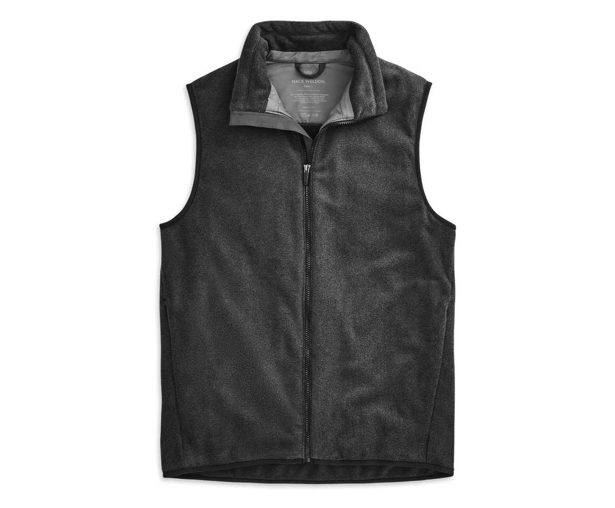 WARMKNIT Fleece Vest Asphalt Heather – Mack Weldon