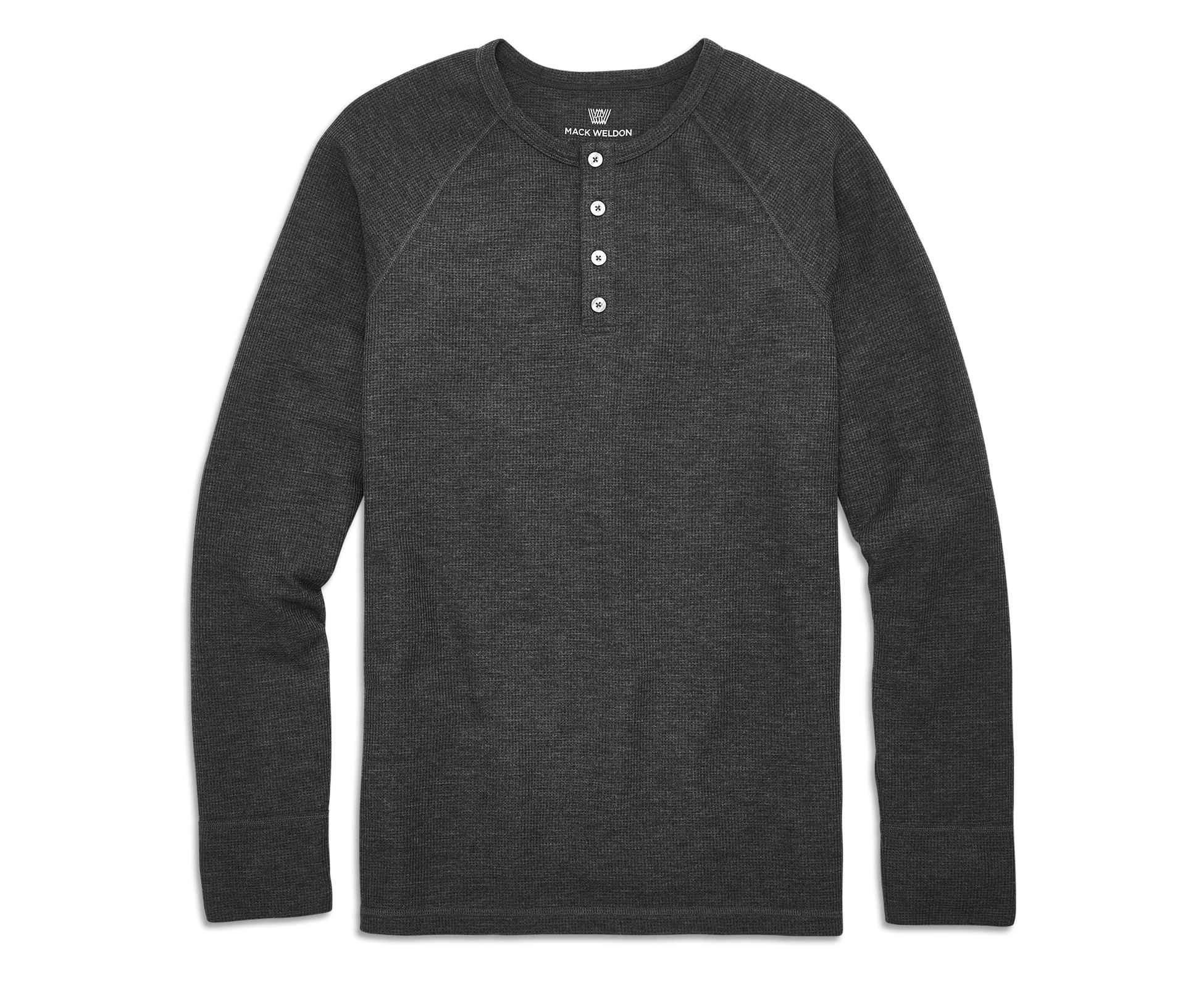 Chunky Thermal-Knit Henley T-Shirt for Men